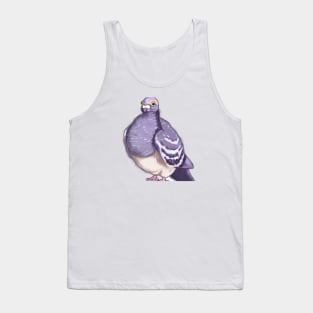 Cute Pigeon Drawing Tank Top